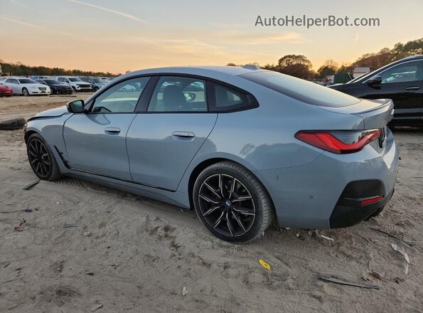 WBA63AV09NFM24911 2022 BMW 4 SERIES Gray Trasero izquierdo