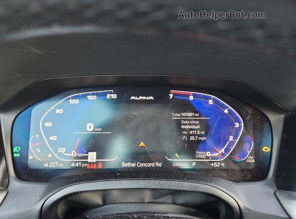 WBA63AV09NFM24911 2022 BMW 4 SERIES Gray Vista del cuadro de instrumentos