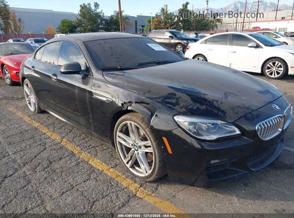 WBA6D4C58GD977108 2016 BMW 6 SERIES Черный Вид спереди