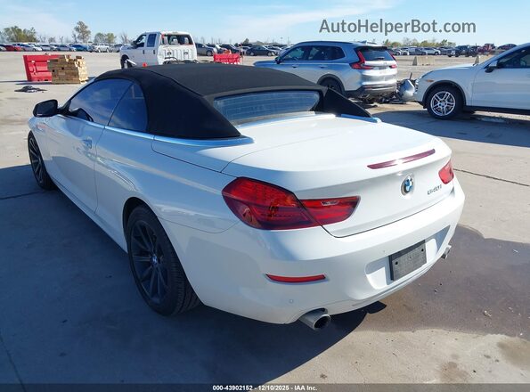 WBA6F1C31HGT83645 2017 BMW 6 SERIES White Trasero izquierdo