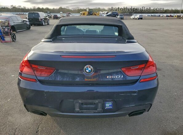 WBA6F7C50GD930599 2016 BMW 6 SERIES Blue Հետևի տեսք