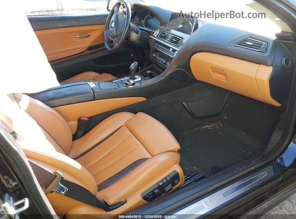 WBA6H7C3XHGA05257 2017 BMW 6 SERIES Black წინა სალონის ხედი