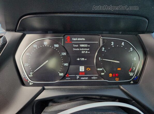 WBA73AK04M7H66643 2021 BMW 2 SERIES Black Vista del cuadro de instrumentos