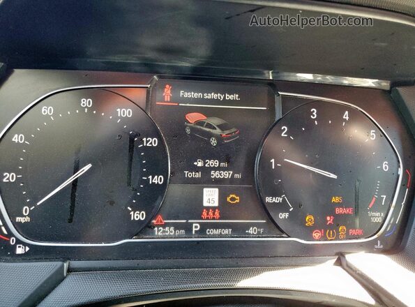 WBA73AK07L7F68346 2020 BMW 2 SERIES Gray Instrument cluster view