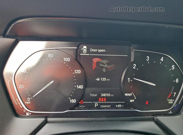 WBA73AK07L7G08960 2020 BMW 2 SERIES Gray Вид задніх сидінь
