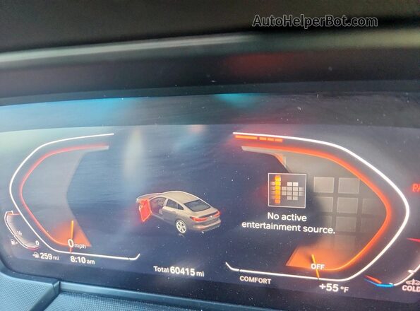 WBA73AK08L7F89710 2020 BMW 2 SERIES White Vista del cuadro de instrumentos
