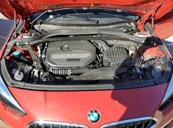WBA73AK08N7K19079 2022 BMW 2 SERIES Red Widok wnętrza z tyłu