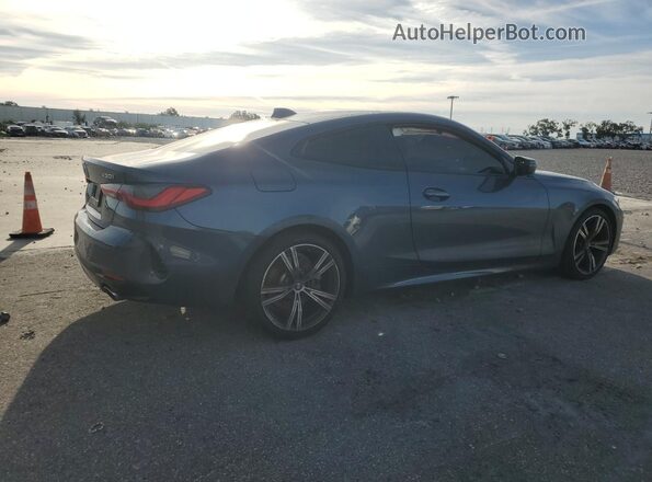 WBA73AP00MCG77846 2021 BMW 4 SERIES Blue Trasero derecho