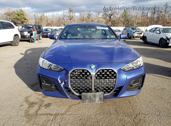 WBA73AP01MCG01679 2021 BMW 4 SERIES Blue Widok z przodu