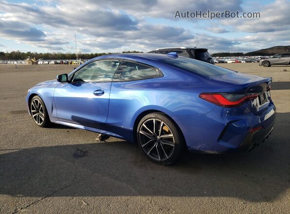WBA73AP01MCG01679 2021 BMW 4 SERIES Blue Tył lewy