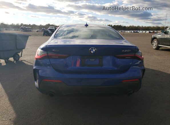 WBA73AP01MCG01679 2021 BMW 4 SERIES Blue Widok z tyłu