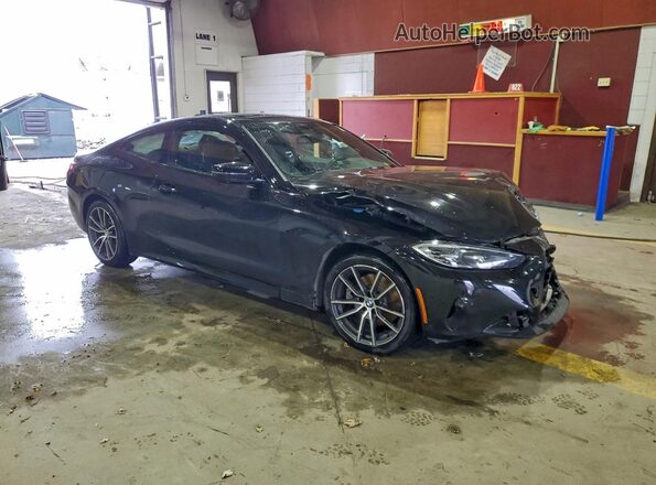 WBA73AP04MCF44202 2021 BMW 4 SERIES Black Przód prawy