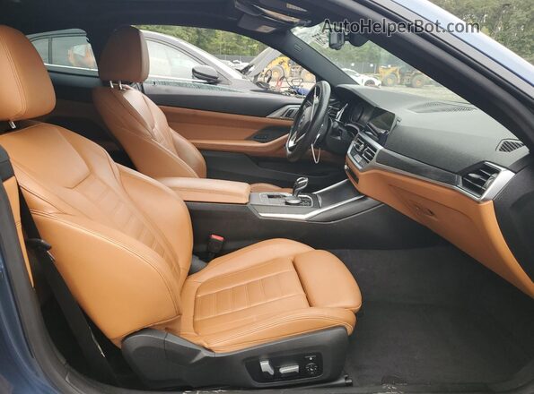 WBA73AP05MCF79671 2021 BMW 4 SERIES Blue Սալոնի դիմացի տեսք