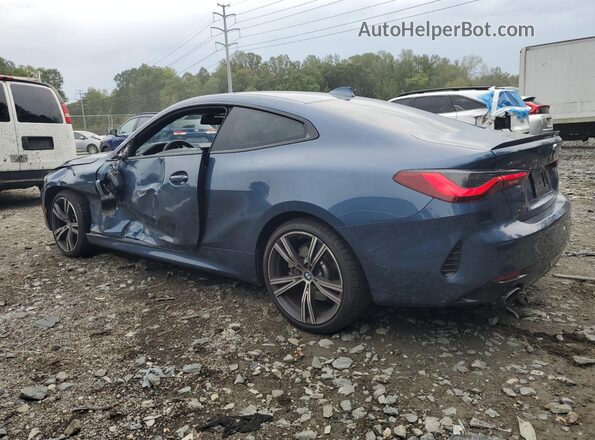 WBA73AP05MCF79671 2021 BMW 4 SERIES Blue Հետևի ձախ