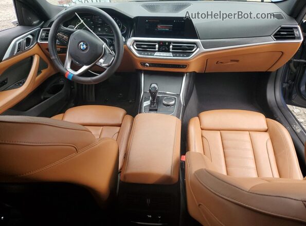 WBA73AP05MCF79671 2021 BMW 4 SERIES Blue Առջևի վահանակի տեսք