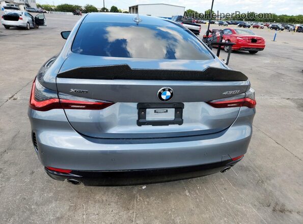 WBA73AP05MCG01393 2021 BMW 4 SERIES Gray Widok z tyłu