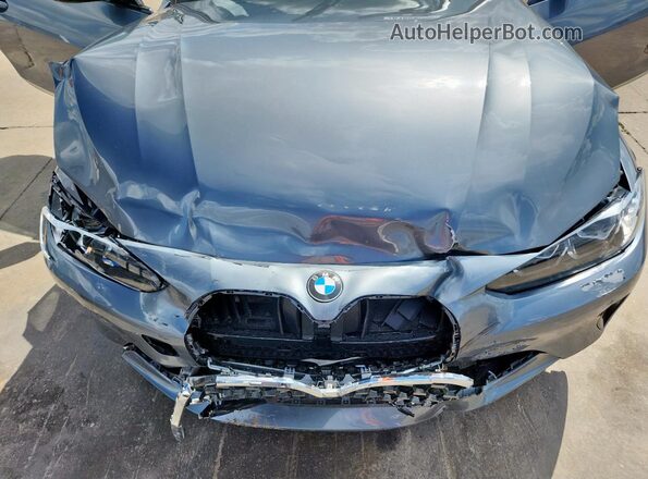 WBA73AP05MCG01393 2021 BMW 4 SERIES Gray Widok wnętrza z tyłu