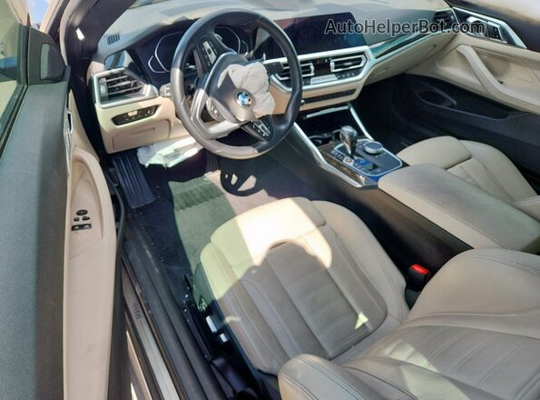WBA73AP05MCG01393 2021 BMW 4 SERIES Gray Widok deski rozdzielczej