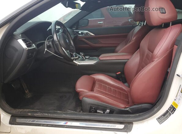 WBA73AP08MCF80779 2021 BMW 4 SERIES White Front interior view