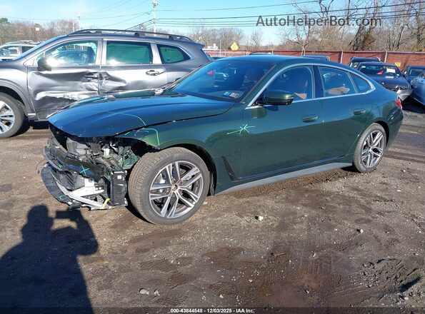 WBA73AV04PFP43849 2023 BMW 4 SERIES Green Առջևի ձախ երեք քառորդ տեսարան