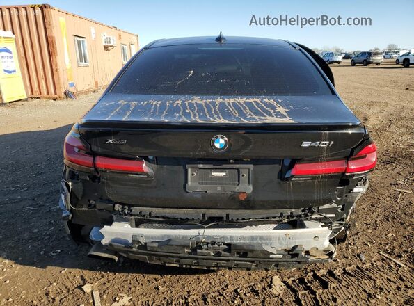 WBA73BJ07NWX71752 2022 BMW 5 SERIES Black Widok z tyłu