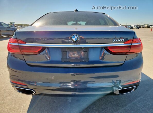 WBA7E2C51GG504638 2016 BMW 7 SERIES Blue Հետևի տեսք