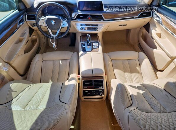 WBA7E2C51GG504638 2016 BMW 7 SERIES Blue Առջևի վահանակի տեսք