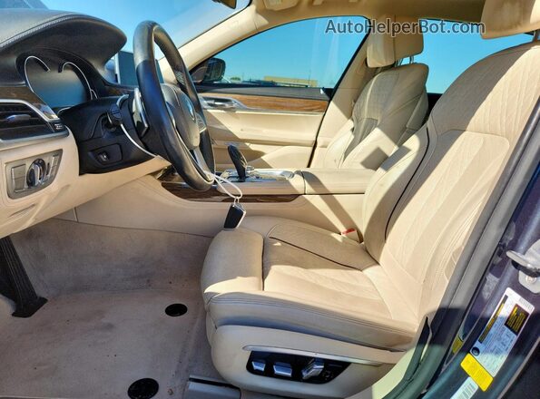 WBA7E2C51GG504638 2016 BMW 7 SERIES Blue Սալոնի դիմացի տեսք