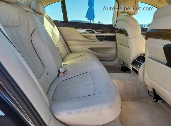 WBA7E2C51GG504638 2016 BMW 7 SERIES Blue Հետևի նստատեղերի տեսք