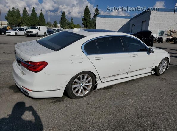 WBA7E2C54KB454310 2019 BMW 7 SERIES Белый Задняя правая четверть