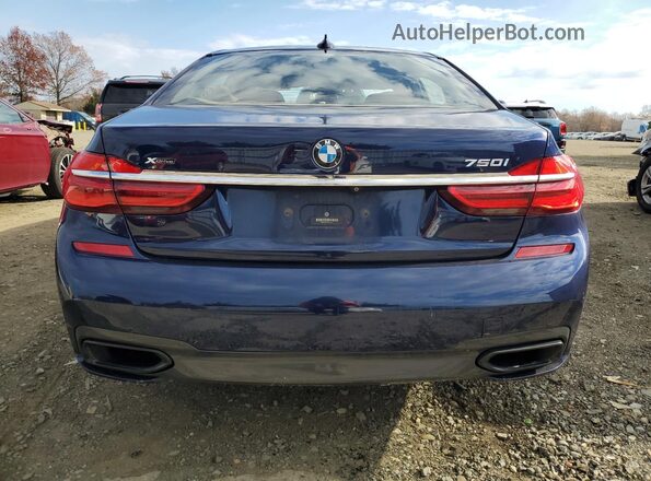 WBA7F2C50JG423957 2018 BMW 7 SERIES Blue უკანა ხედი