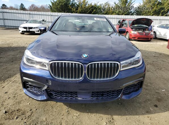 WBA7F2C50JG423957 2018 BMW 7 SERIES Blue წინა ხედი