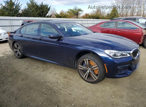 WBA7F2C50JG423957 2018 BMW 7 SERIES Blue წინა მარჯვენა