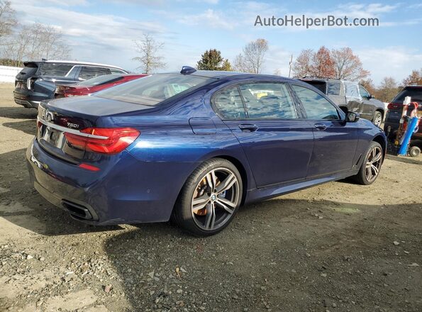 WBA7F2C50JG423957 2018 BMW 7 SERIES Blue უკანა მარჯვენა