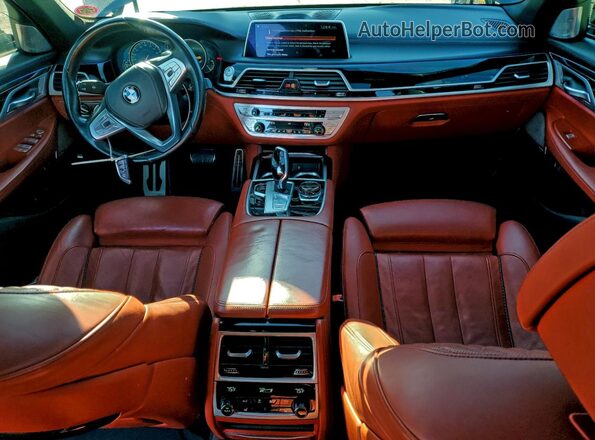 WBA7F2C57JG424586 2018 BMW 7 SERIES Charcoal წინა პანელის ხედი