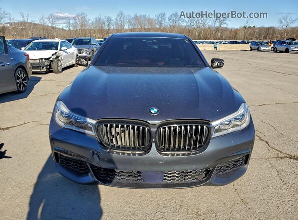 WBA7F2C57JG424586 2018 BMW 7 SERIES Charcoal წინა ხედი