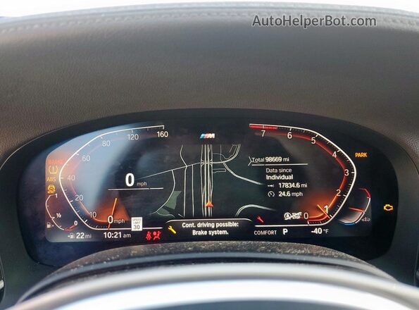 WBA7T2C01MCF63527 2021 BMW 7 SERIES Black ხელსაწყოთა პანელის ხედი