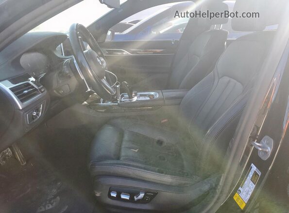 WBA7T2C01MCF63527 2021 BMW 7 SERIES Black წინა სალონის ხედი