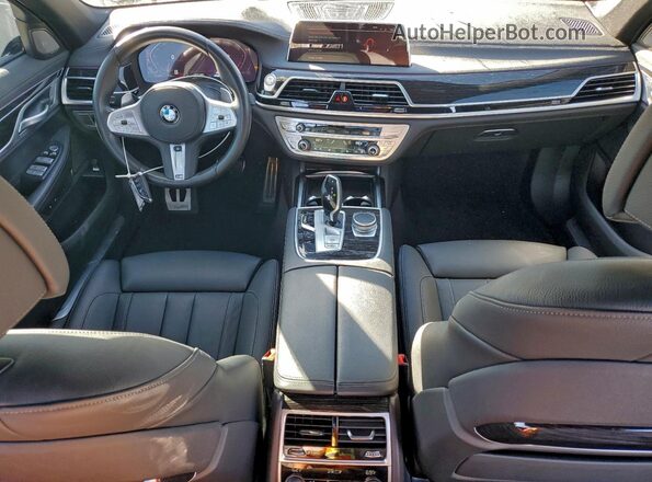 WBA7T2C03MCF12210 2021 BMW 7 SERIES Black Вид панелі приладів