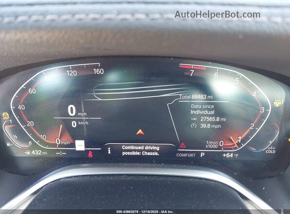 WBA7T4C01LCD08306 2020 BMW 7 SERIES Black Widok tylnych siedzeń