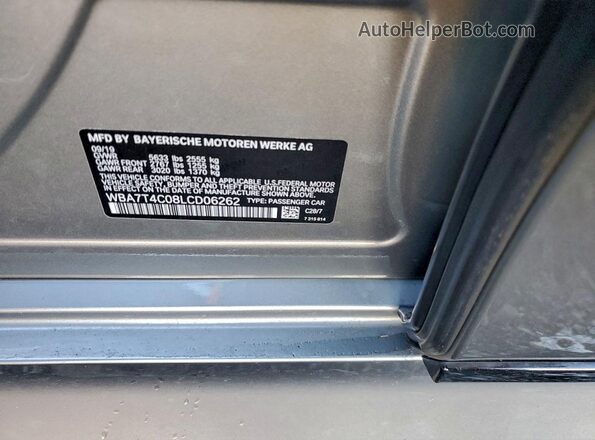 WBA7T4C08LCD06262 2020 BMW 7 SERIES Gray Widok komory silnika