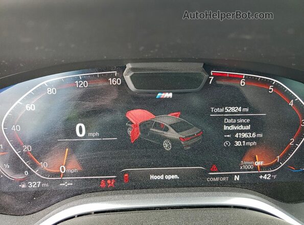 WBA7U2C01MCE61500 2021 BMW 7 SERIES Черный Вид щитка приборов