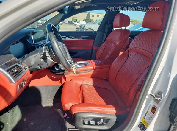 WBA7U2C01MCF23431 2021 BMW 7 SERIES White Front interior view