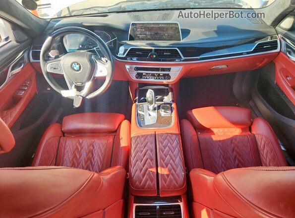 WBA7U2C01MCF23431 2021 BMW 7 SERIES White Dashboard view