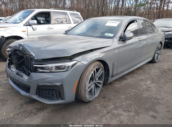 WBA7U2C07LGJ59780 2020 BMW 7 SERIES Gray Առջևի ձախ երեք քառորդ տեսարան