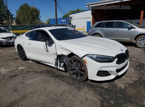 WBABC4C53KBU96320 2019 BMW M8 White წინა მარჯვენა