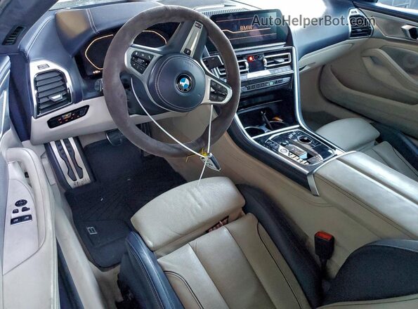 WBABC4C53KBU96821 2019 BMW M8 Gray წინა პანელის ხედი