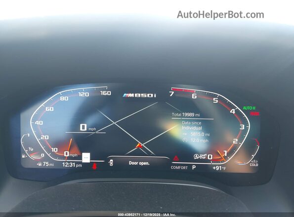 WBABC4C5XKBU96217 2019 BMW M8 Черный Вид задних сидений