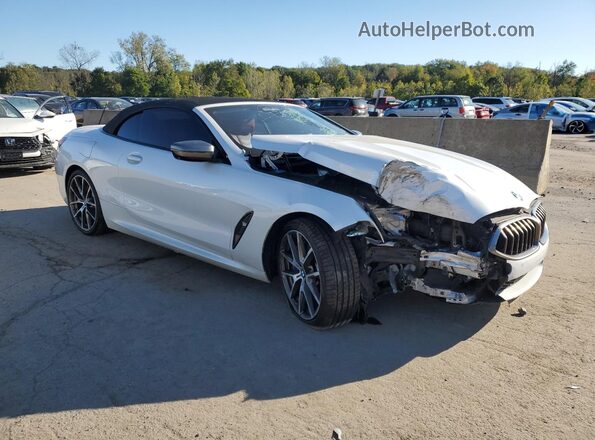 WBAFY4C55KBX39015 2019 BMW M8 White Front right