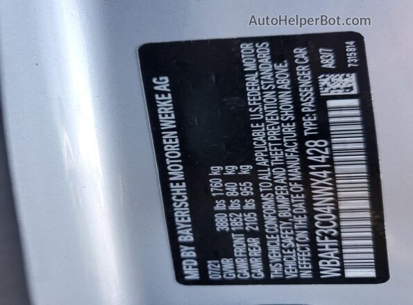 WBAHF3C04NWX41428 2022 BMW Z4 Silver Vista del compartimento del motor